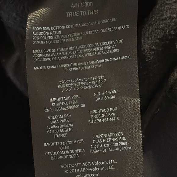 Volcom graphic pullover hoodie size XXL - Picture 6 of 7